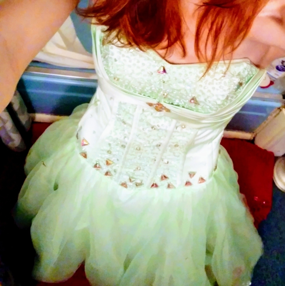 Lime green wedding dress/prom dress